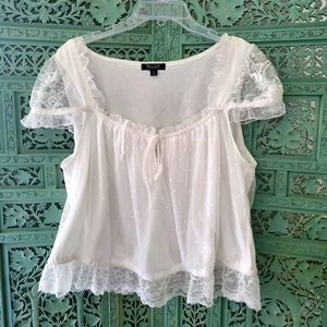 Willow White Lace Blouse